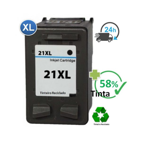 tinteiro hp 21xl_reciclado