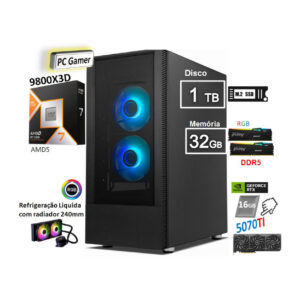 Computador newLine AMD Ryzen7 9800X3D_5070TI_16b_32gb_RGB